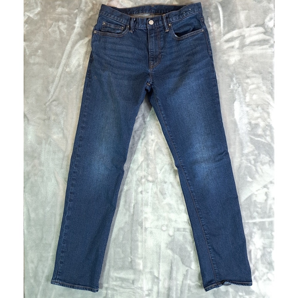 Gap Men's Straight Gapflex Dark Wash Jeans Size 29x32 Denim Pants Stretch